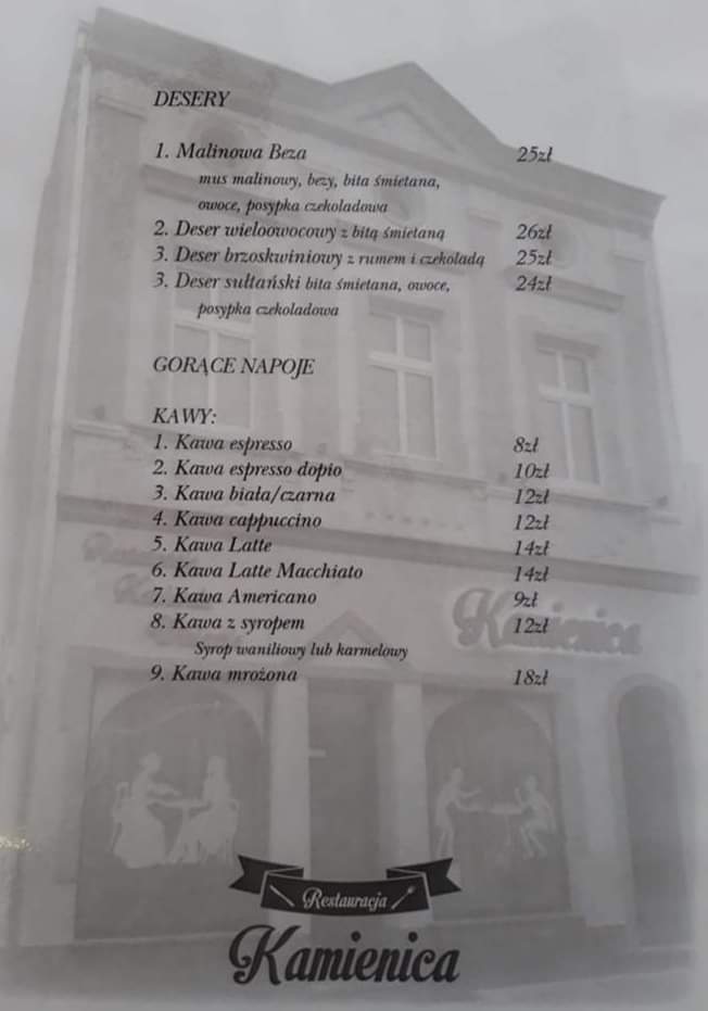 Menu Restauracja Kamienica-1