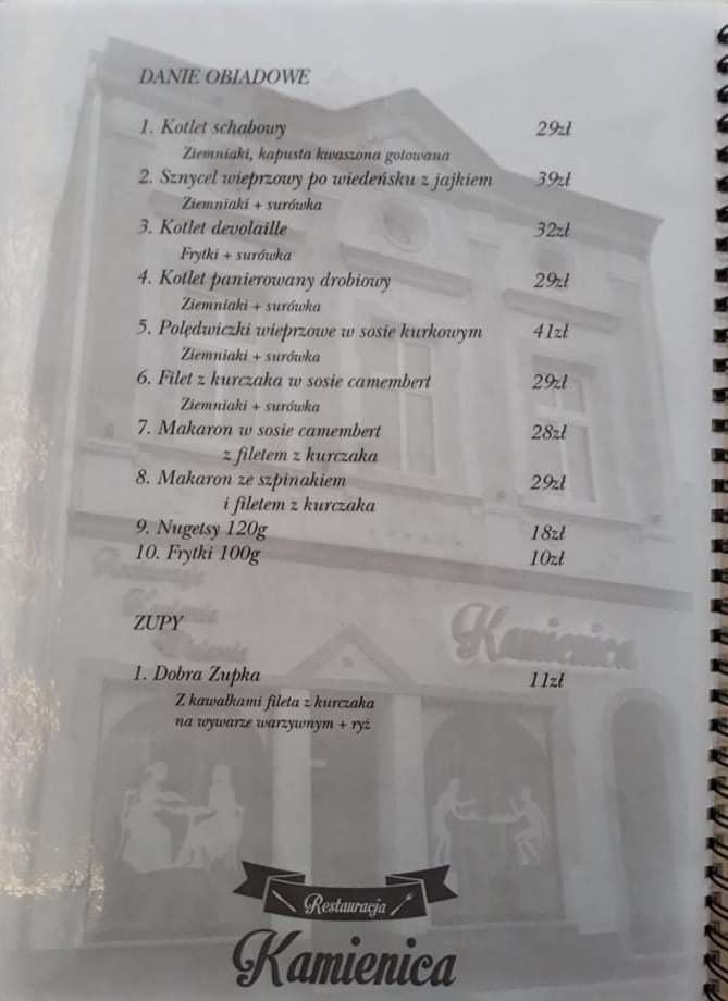 Menu Restauracja Kamienica-2